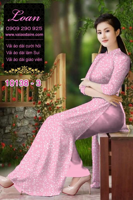 Vải áo dài hoa nhí