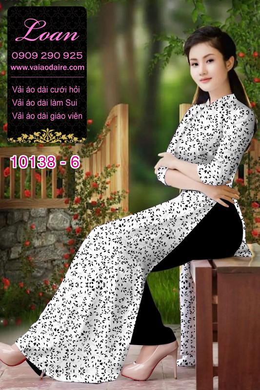 Vải áo dài hoa nhí