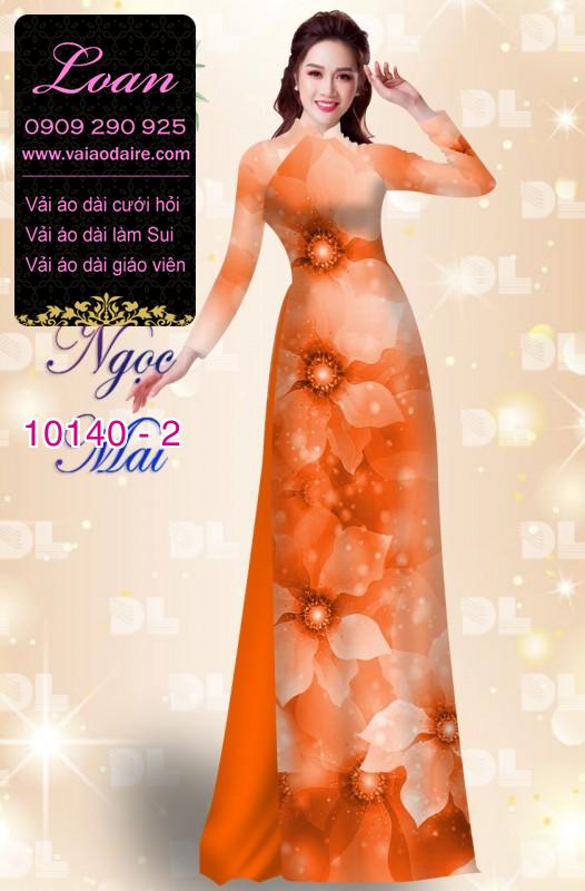Vải áo dài hoa 3D