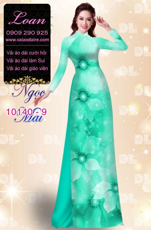 Vải áo dài hoa 3D
