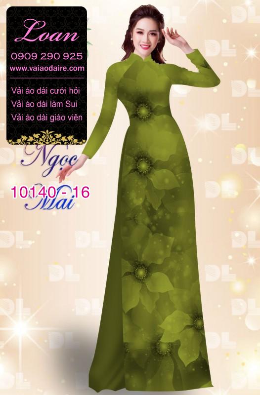 Vải áo dài hoa 3D