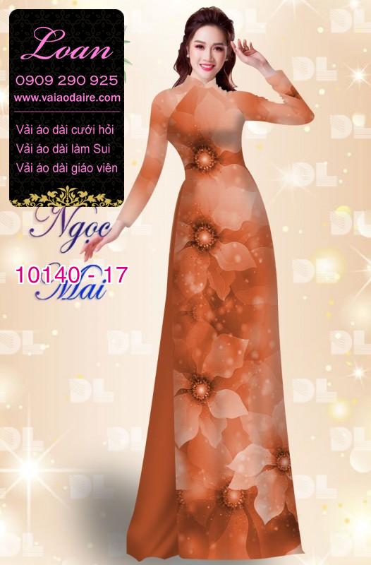 Vải áo dài hoa 3D