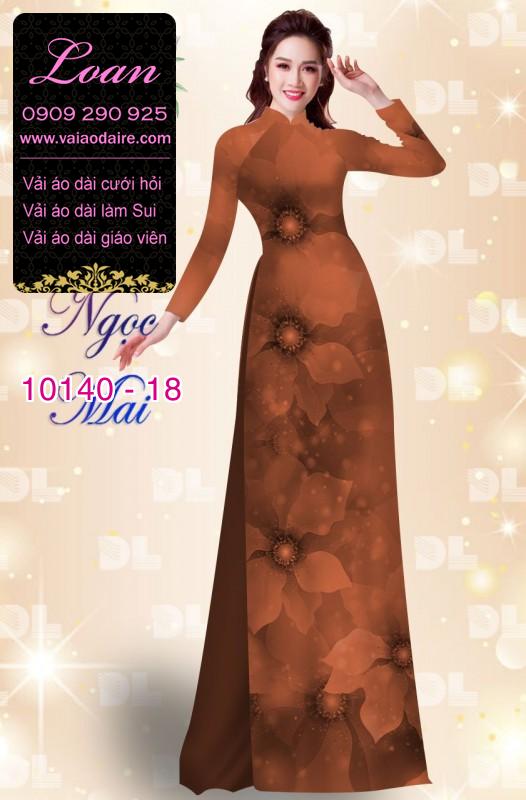 Vải áo dài hoa 3D