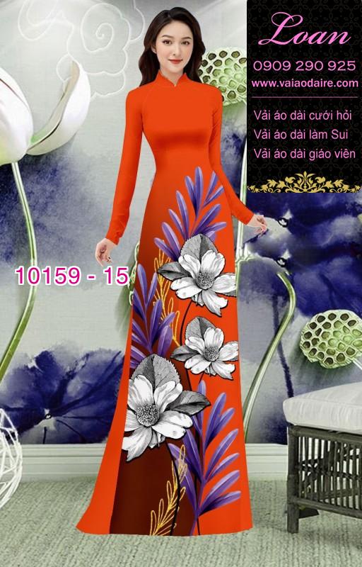 Vải áo dài hoa Sen