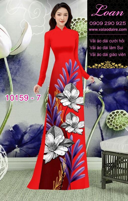 Vải áo dài hoa Sen