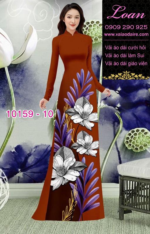 Vải áo dài hoa Sen
