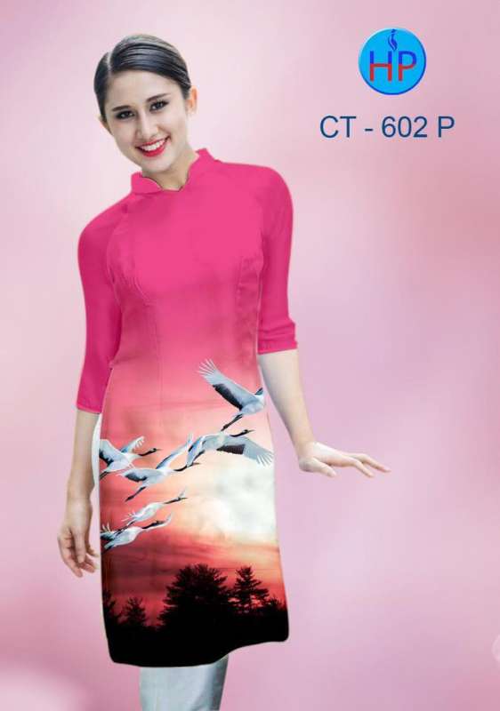 Vải áo dài cách tân phong cảnh
