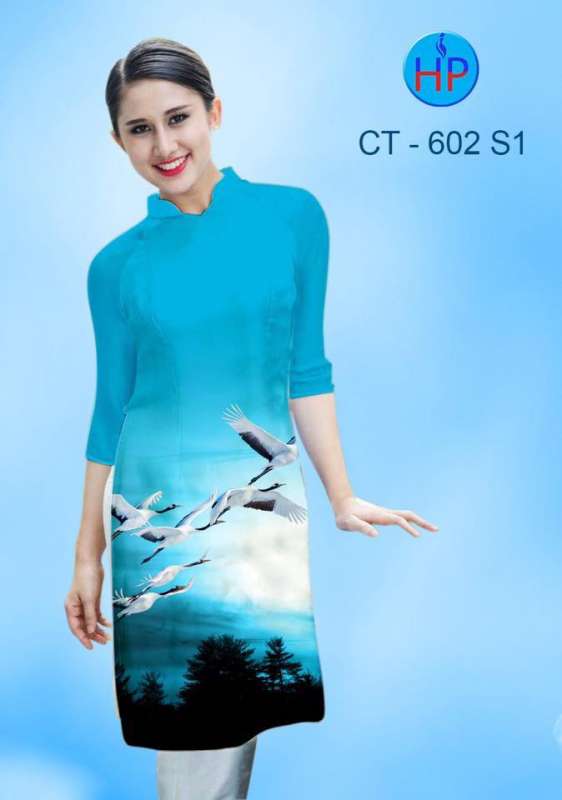 Vải áo dài cách tân phong cảnh