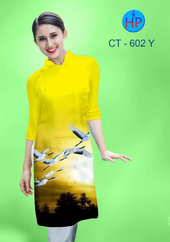 Vải áo dài cách tân phong cảnh