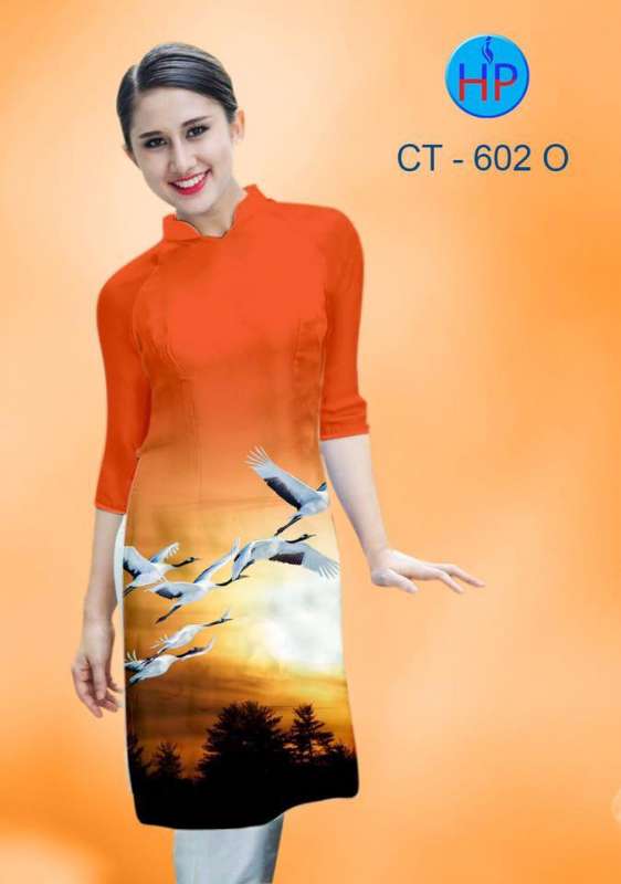 Vải áo dài cách tân phong cảnh