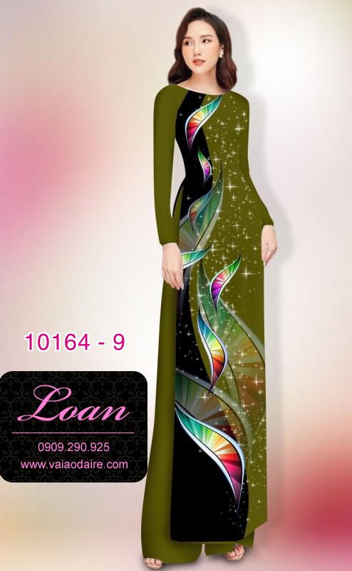 Vải áo dài hoa 3D