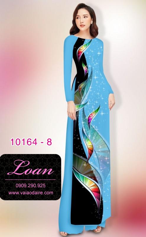Vải áo dài hoa 3D