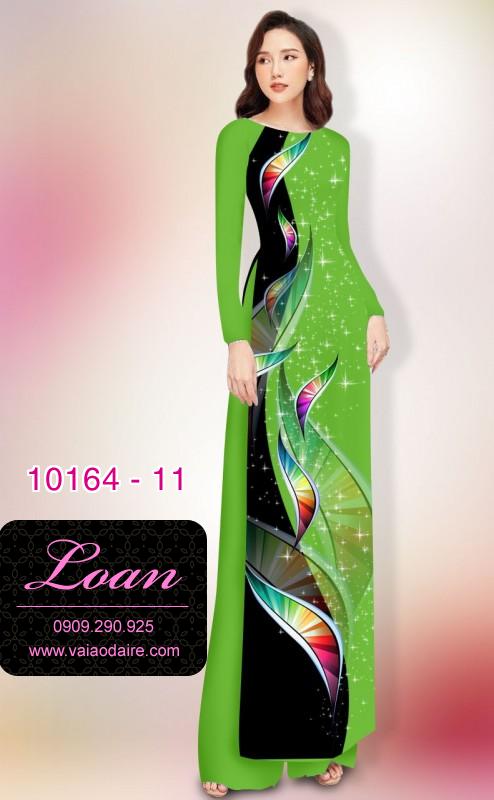 Vải áo dài hoa 3D