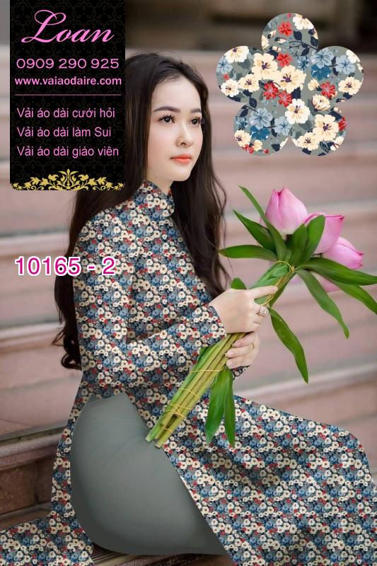 Vải áo dài hoa nhí