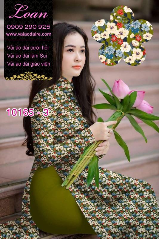 Vải áo dài hoa nhí