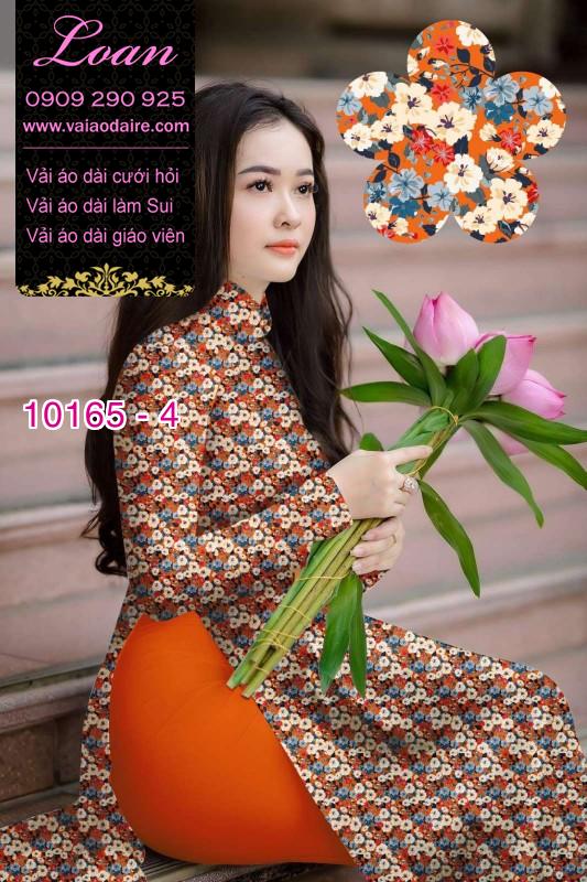 Vải áo dài hoa nhí