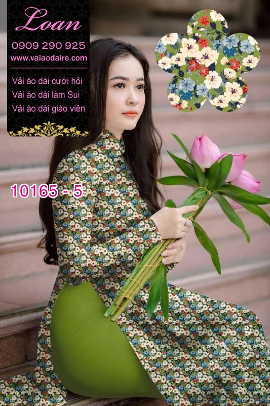 Vải áo dài hoa nhí