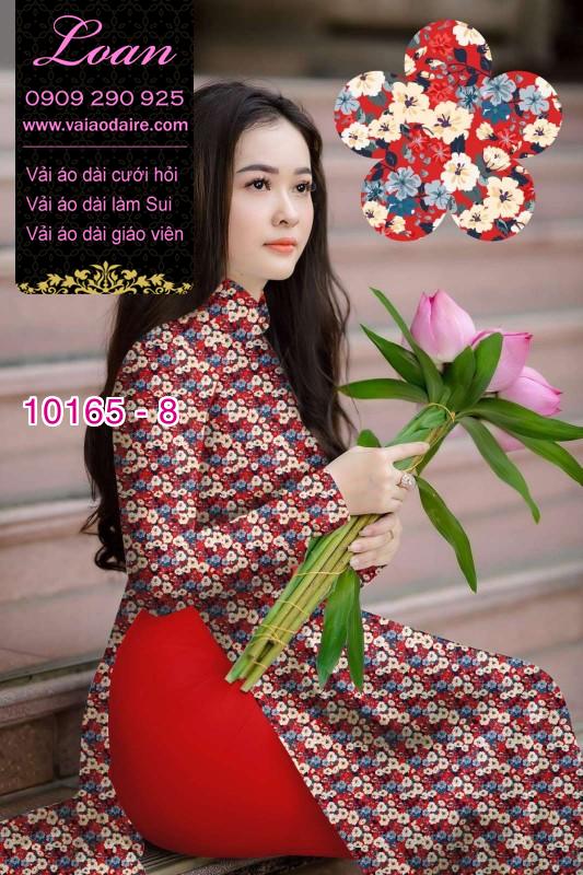 Vải áo dài hoa nhí