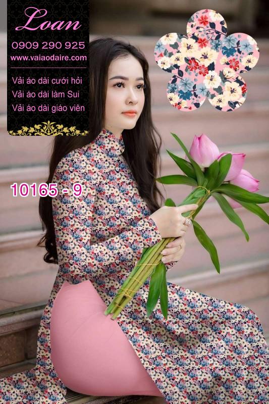 Vải áo dài hoa nhí