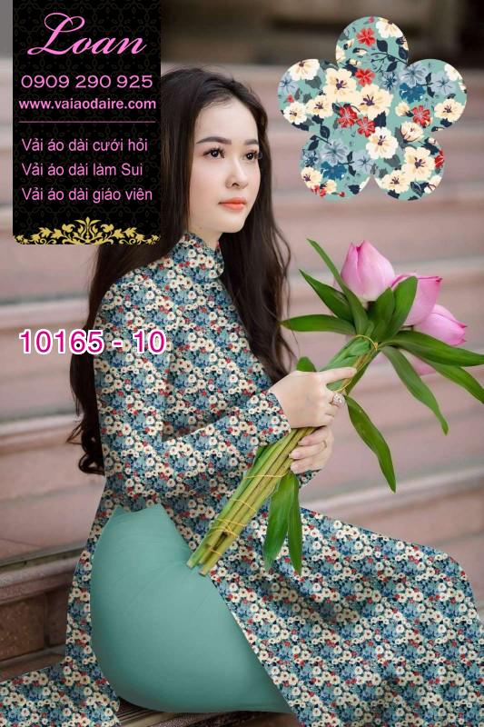 Vải áo dài hoa nhí
