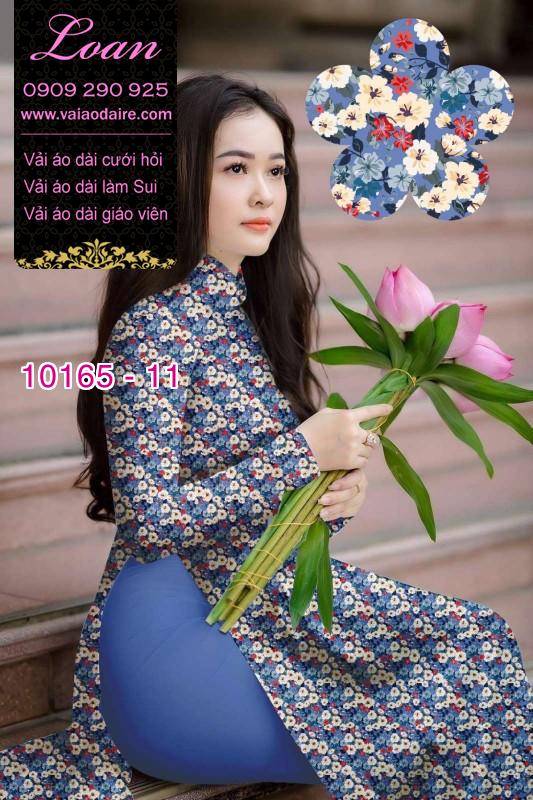 Vải áo dài hoa nhí