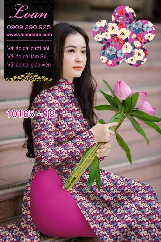 Vải áo dài hoa nhí