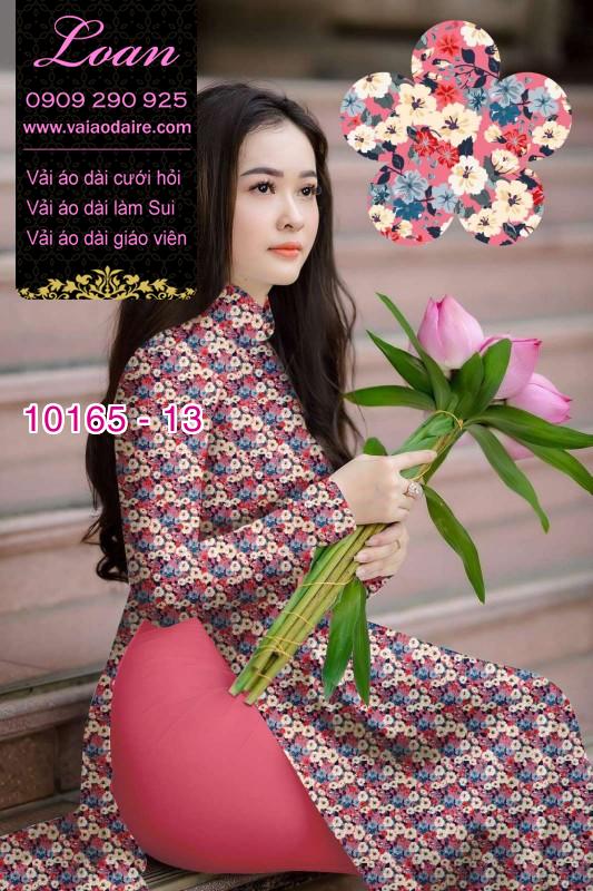 Vải áo dài hoa nhí