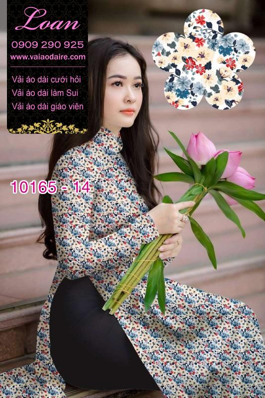 Vải áo dài hoa nhí