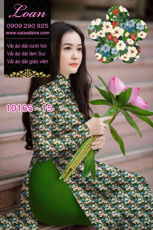 Vải áo dài hoa nhí