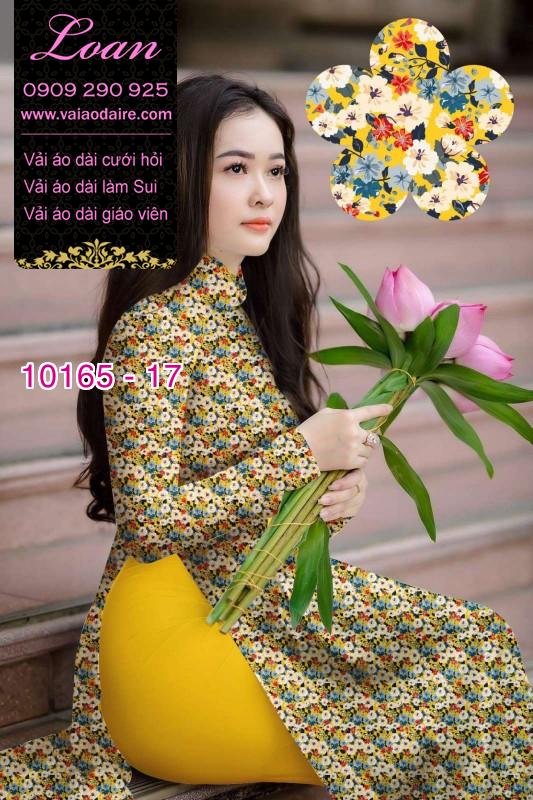 Vải áo dài hoa nhí