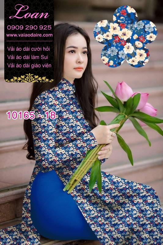 Vải áo dài hoa nhí