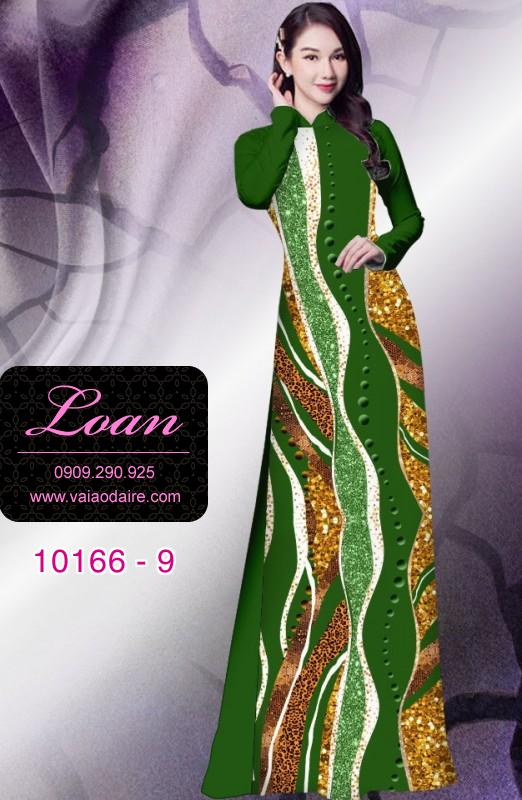 Vải áo dài hoa 3D