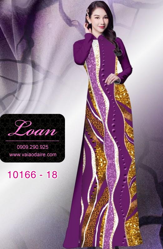 Vải áo dài hoa 3D
