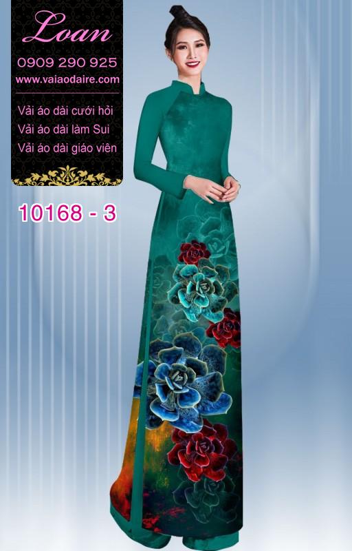 Vải áo dài hoa 3D Vải áo dài hoa 3D