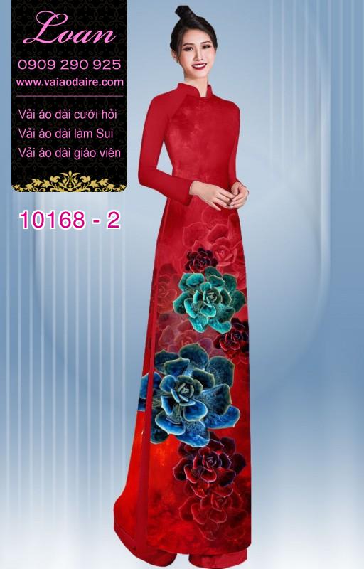 Vải áo dài hoa 3D Vải áo dài hoa 3D