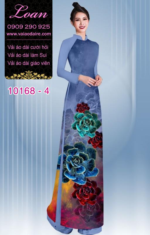 Vải áo dài hoa 3D Vải áo dài hoa 3D