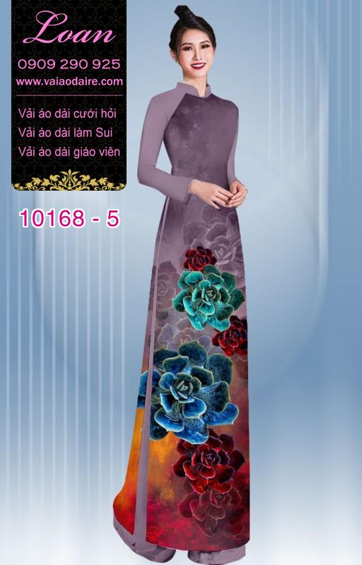 Vải áo dài hoa 3D Vải áo dài hoa 3D