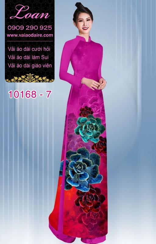 Vải áo dài hoa 3D Vải áo dài hoa 3D