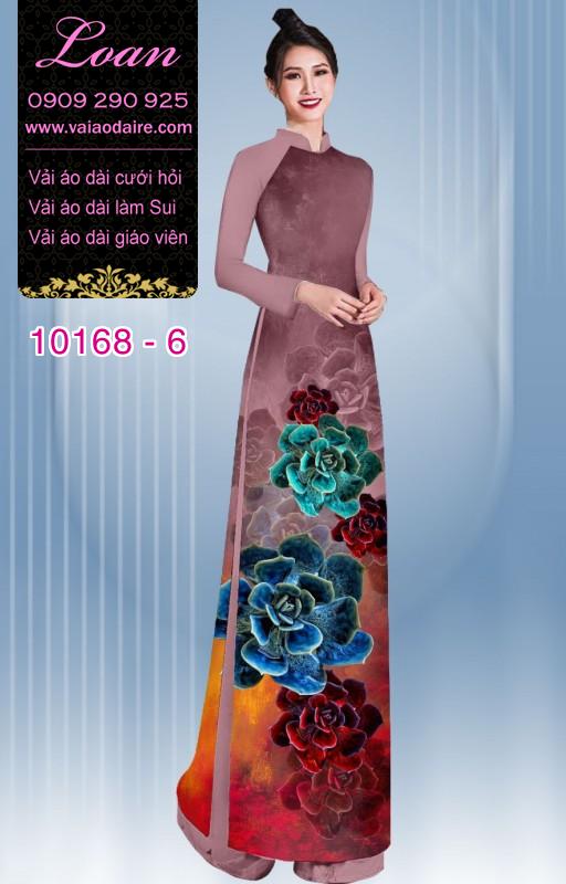 Vải áo dài hoa 3D Vải áo dài hoa 3D