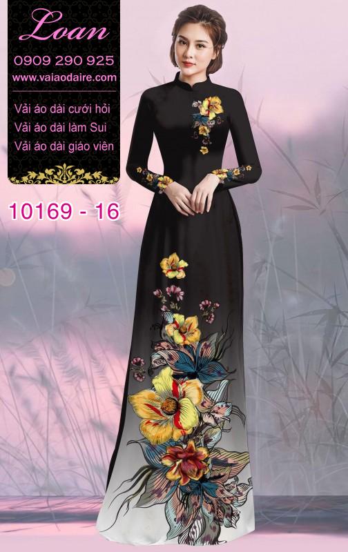 Vải áo dài hoa 3D