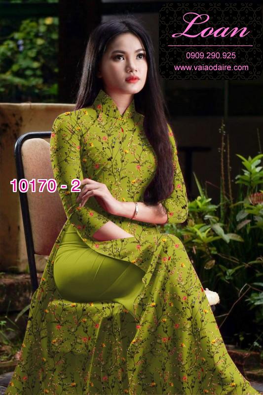 Vải áo dài hoa nhí