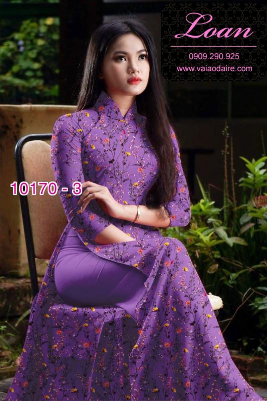 Vải áo dài hoa nhí