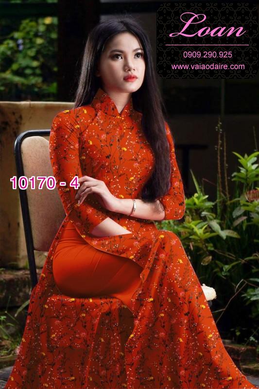 Vải áo dài hoa nhí