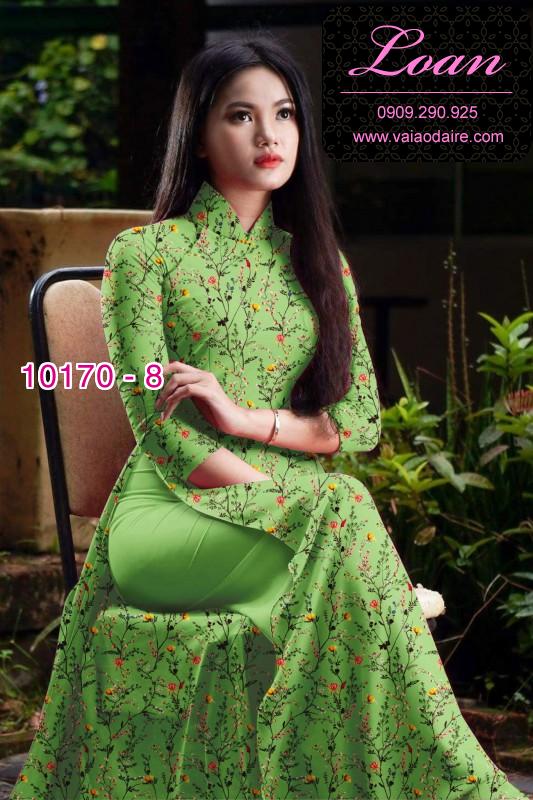 Vải áo dài hoa nhí