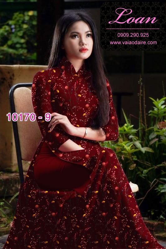 Vải áo dài hoa nhí