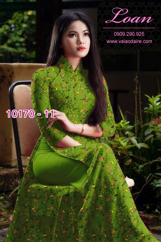 Vải áo dài hoa nhí