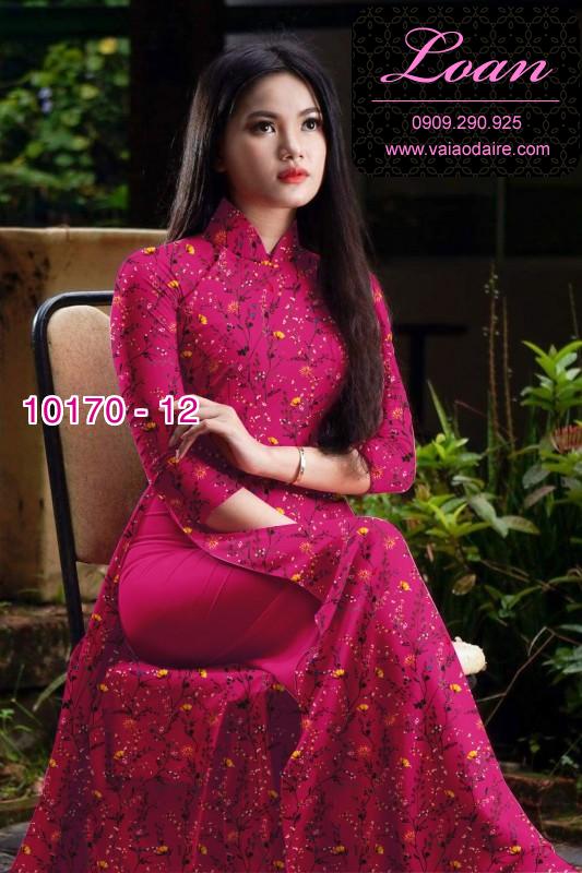 Vải áo dài hoa nhí