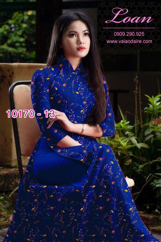 Vải áo dài hoa nhí