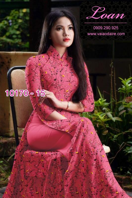 Vải áo dài hoa nhí