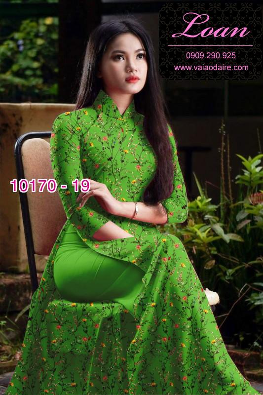 Vải áo dài hoa nhí